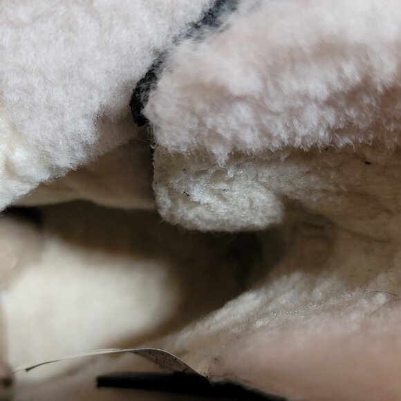 UGG Koolaburra Shazi Short Women's Winter Boots Black Faux Fur Suede Zip Lace - Picture 9 of 10